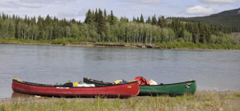 Kanus auf dem Yukon River