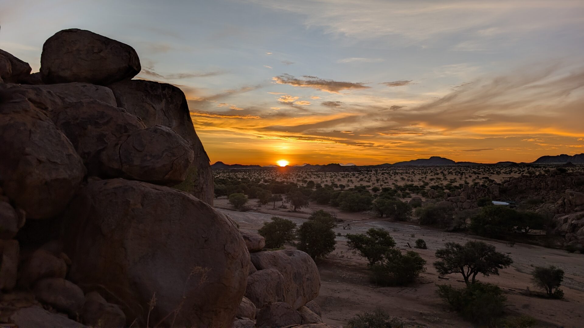 Sonnenuntergang im Damaraland