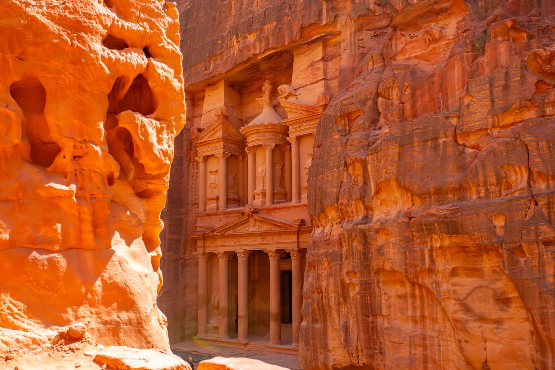Fassade des Schatzhauses in Petra