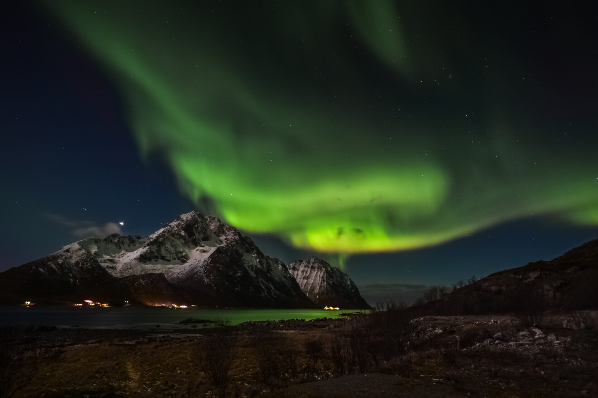 Polarlichter im Winter