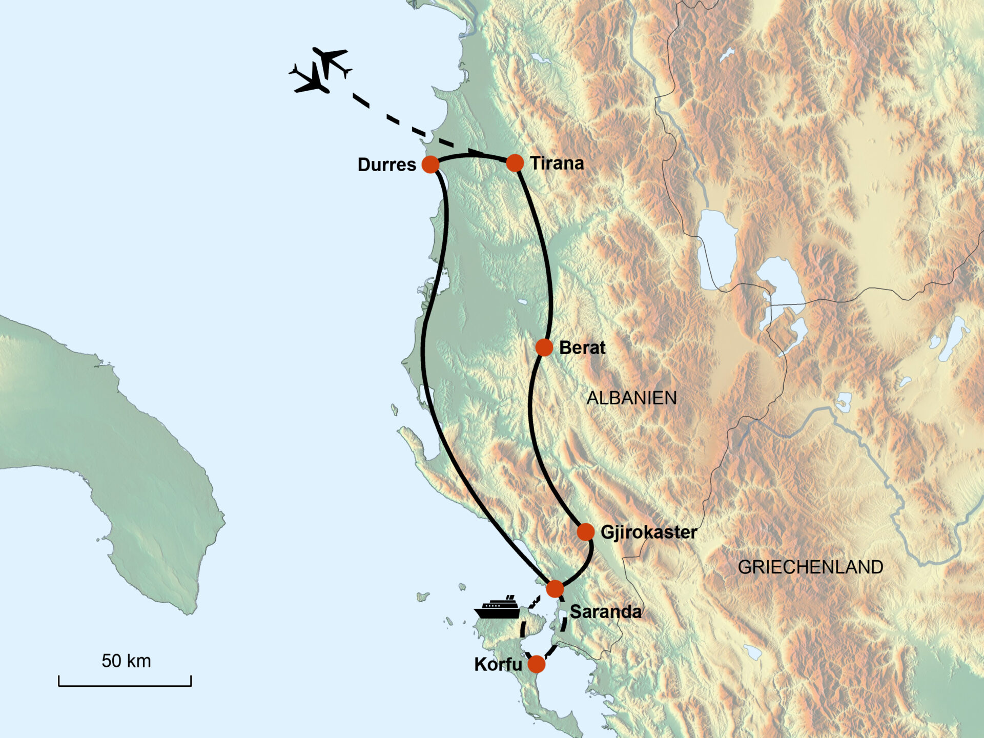 Unbekanntes Albanien & reizvolles Korfu