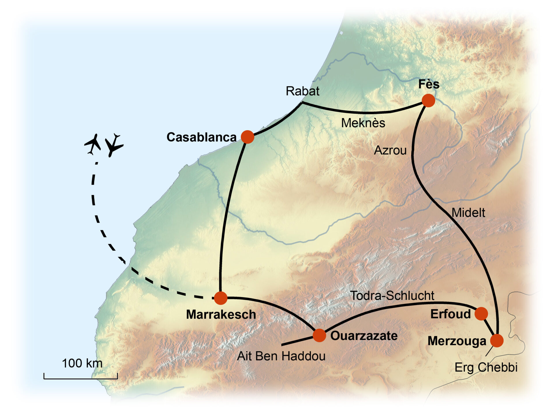 Farbenfrohes Marokko