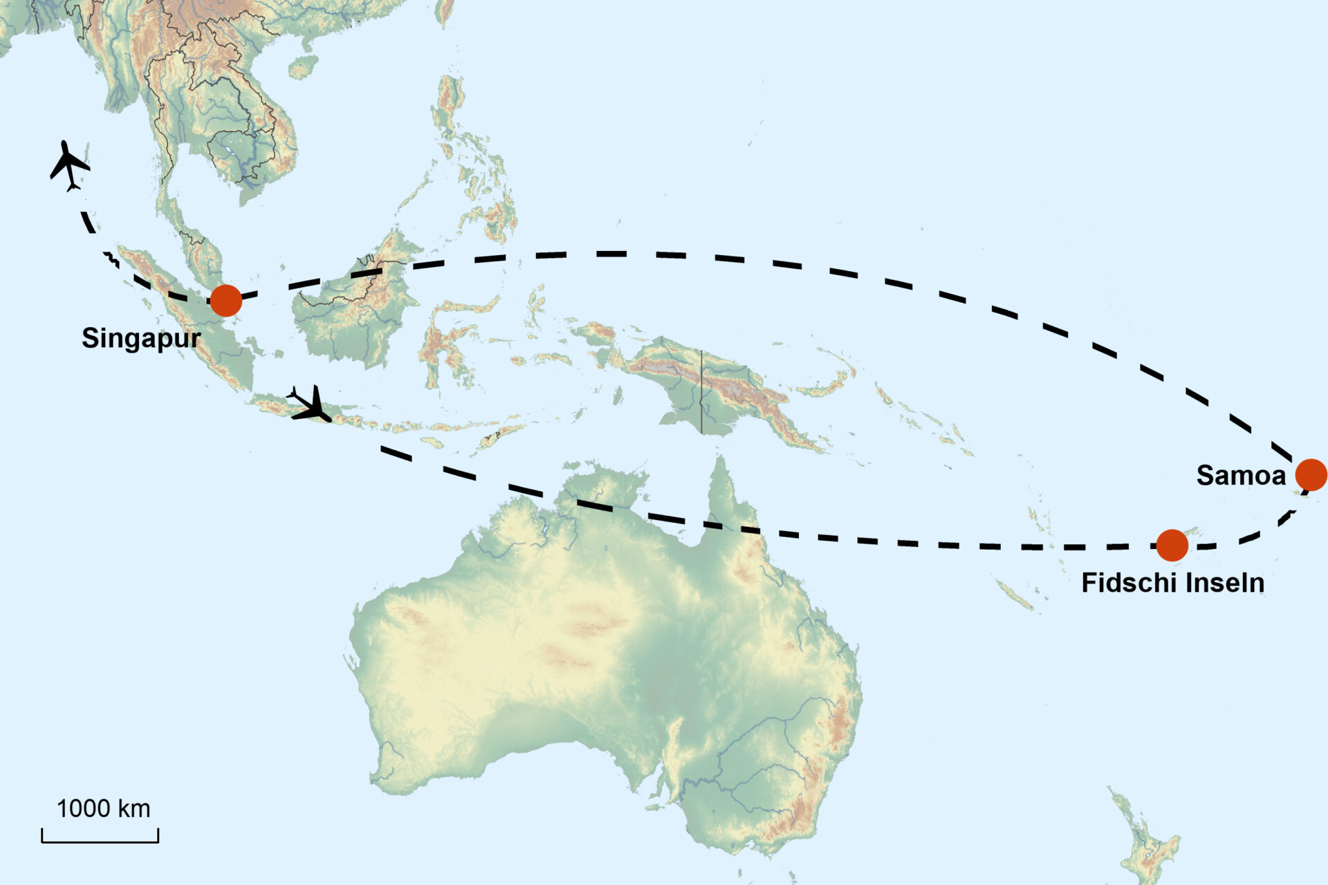 Fidschi Inseln, Samoa & Singapur „Von Südseeparadiesen zur Skyline“ Termine 2026/2027