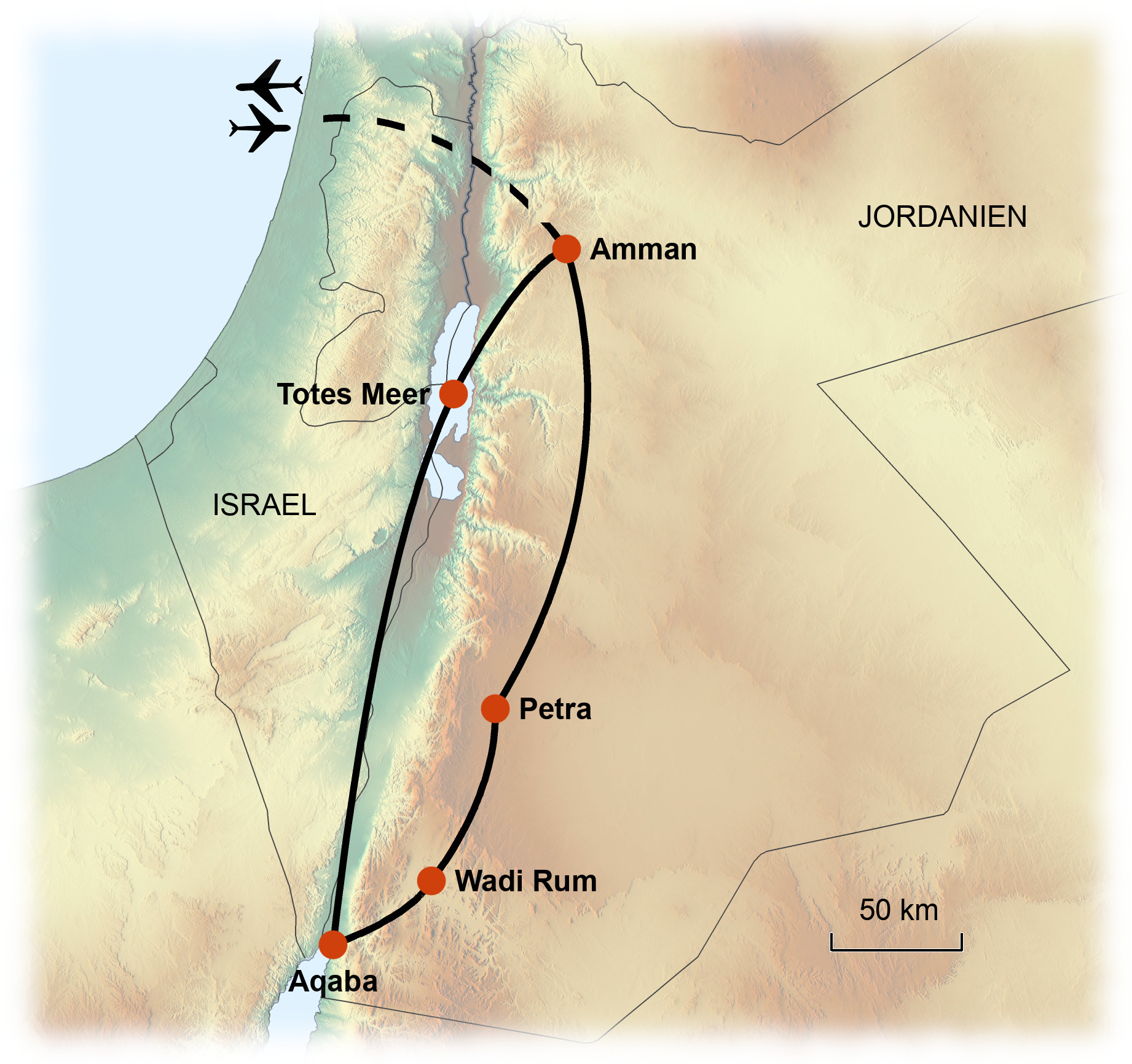 Jordanien „Durch die Wüste ans Tote Meer“ Termine 2026
