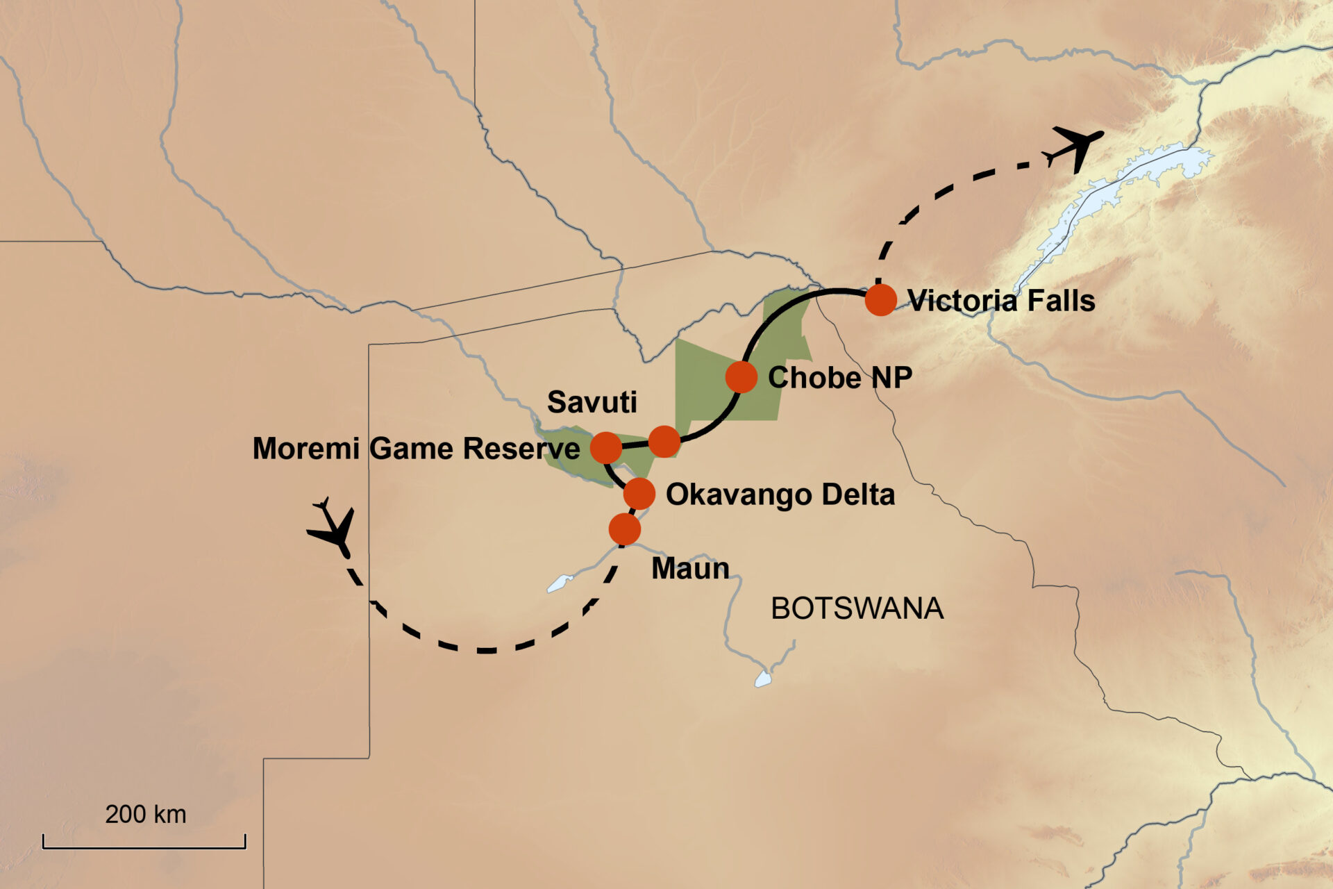 Botswana & Victoria Falls „Safari zwischen Wasser und Wildnis“ Termine 2026