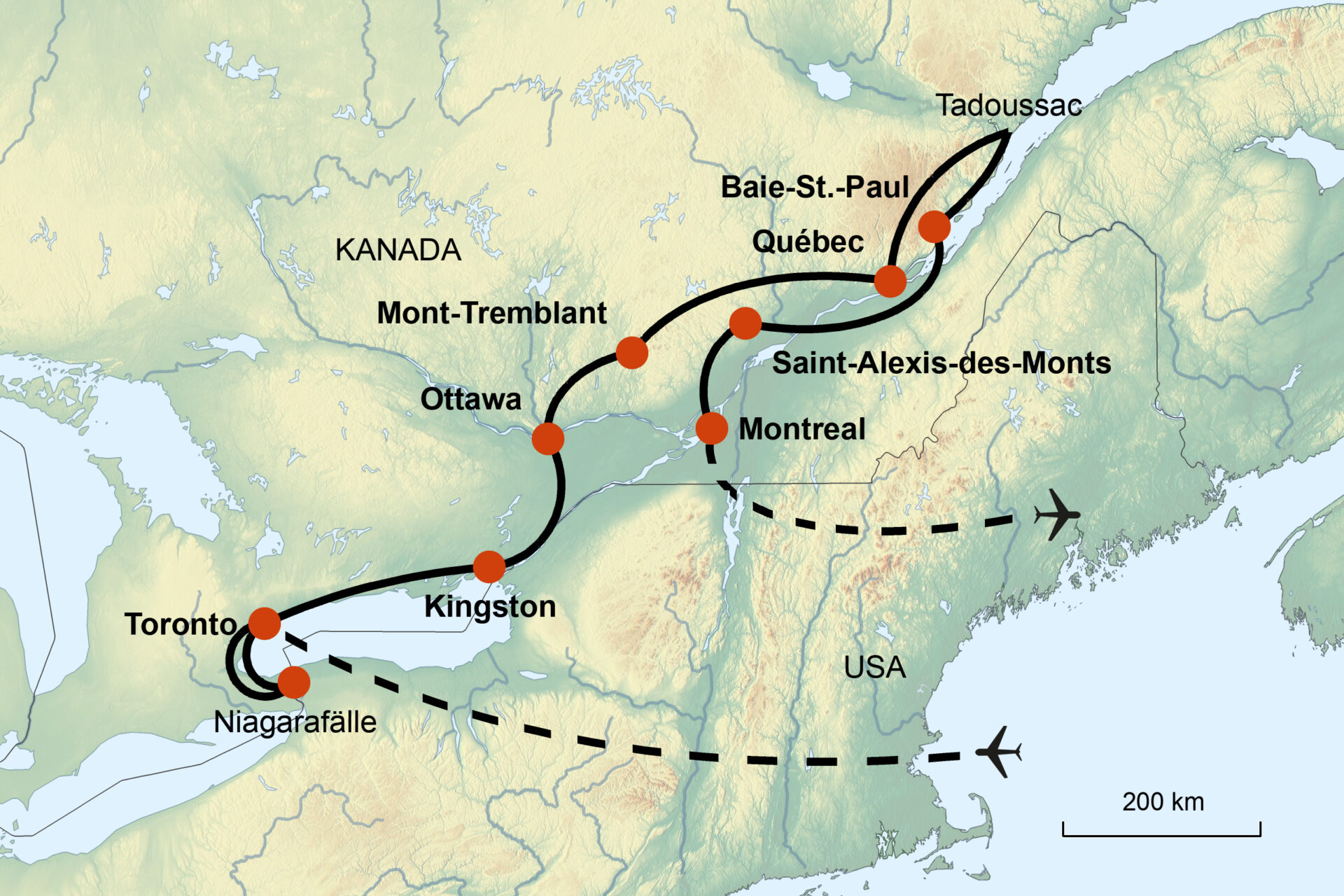 Kanada – Von Toronto nach Montreal