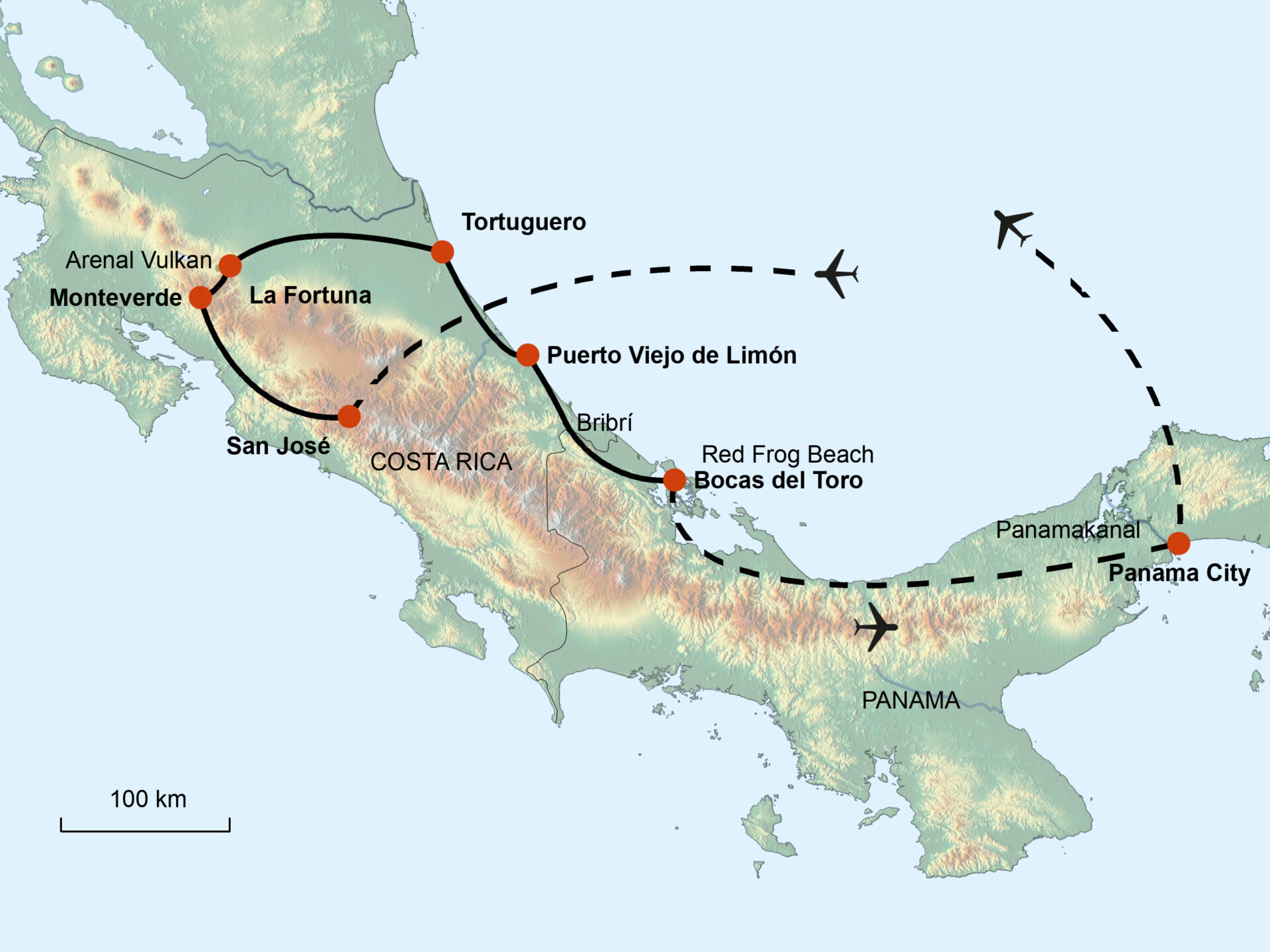 Costa Rica & Panama „Nebelwald, Karibik & Panamakanal“ Termine 2026/2027