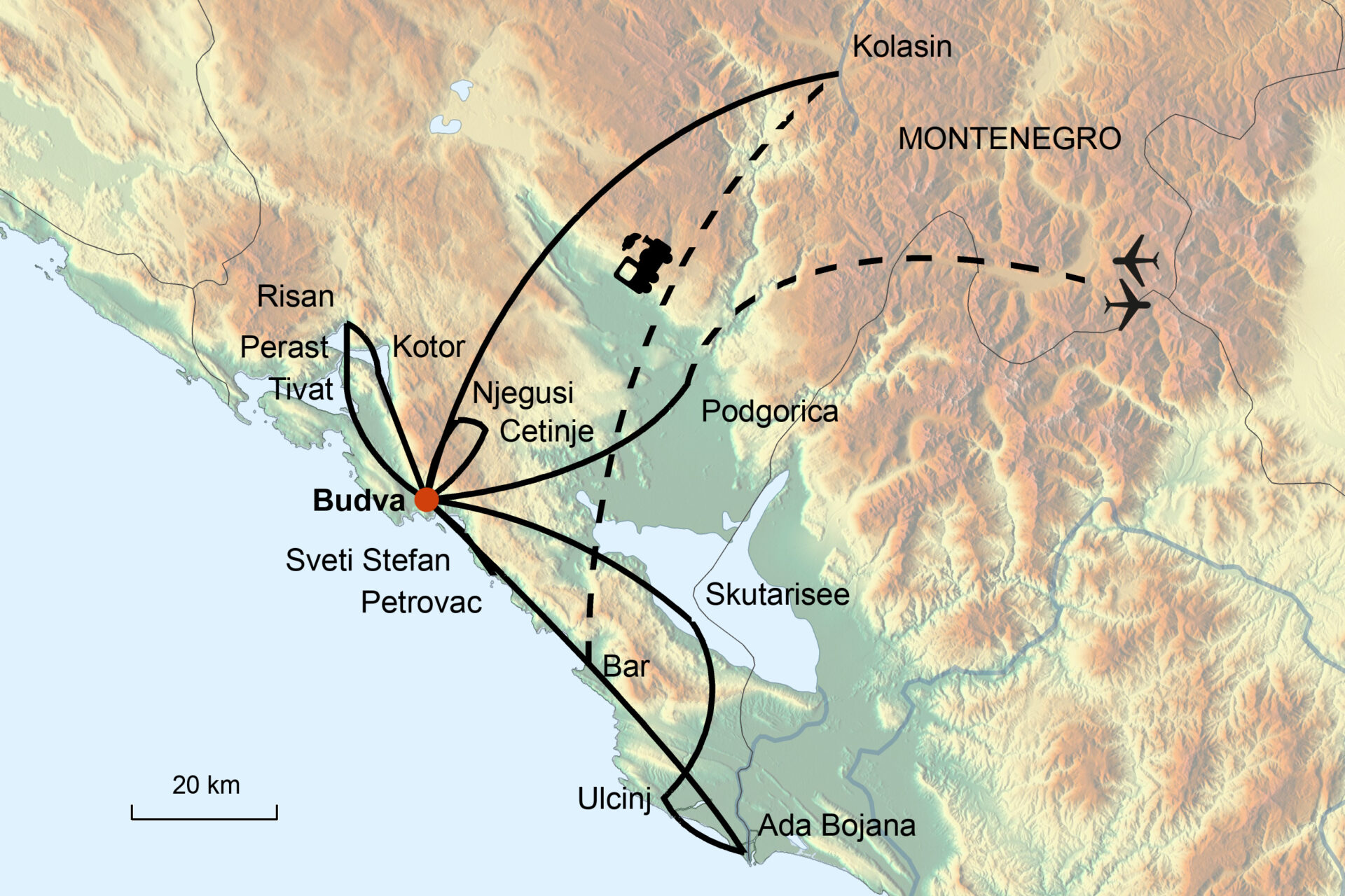 Montenegro „Schöne Perle des Balkans“ Termine 2026