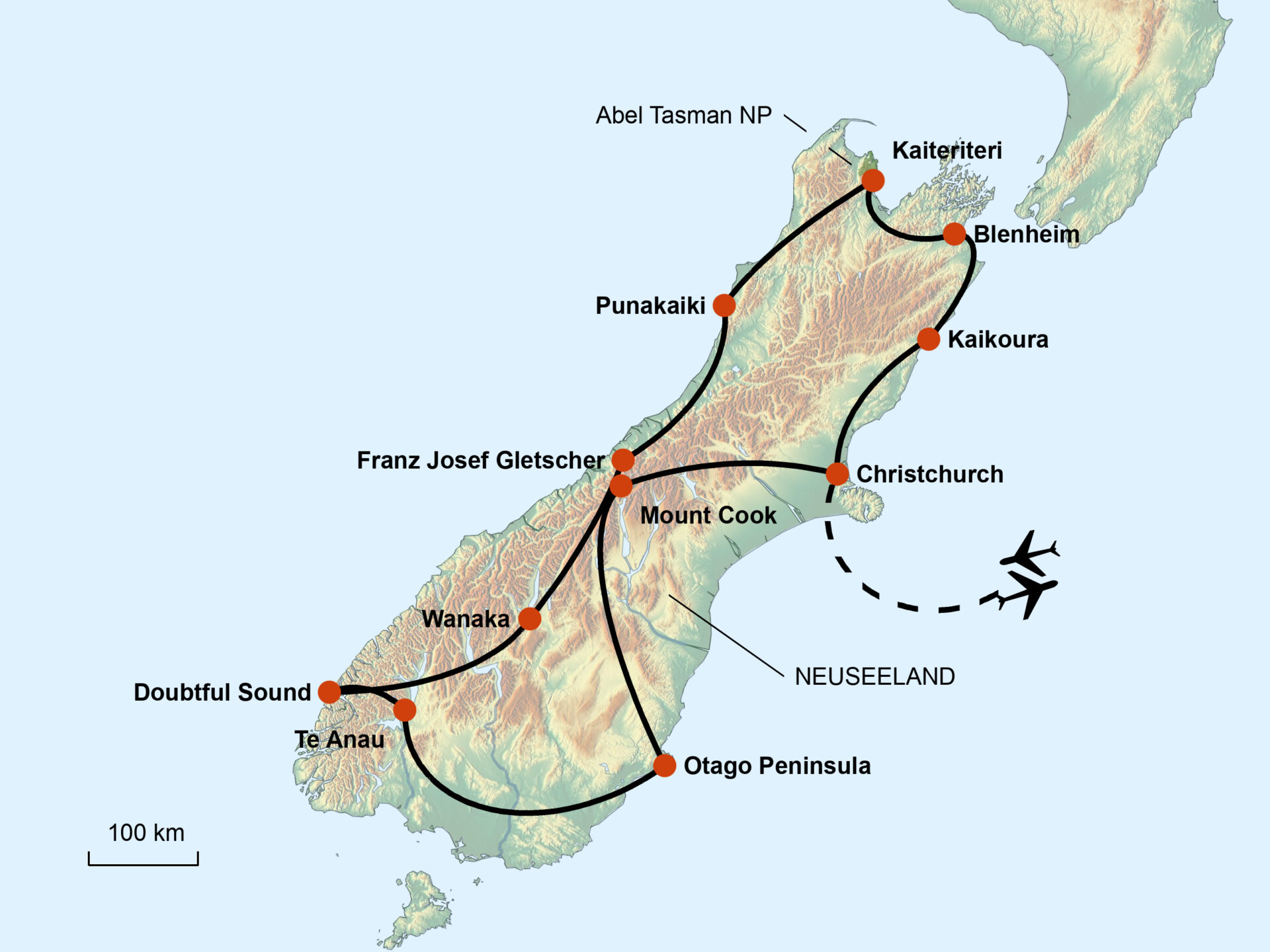 Neuseeland „Faszinierende Südinsel – Zwischen Abel Tasman und Fjordland“ 2026/2027