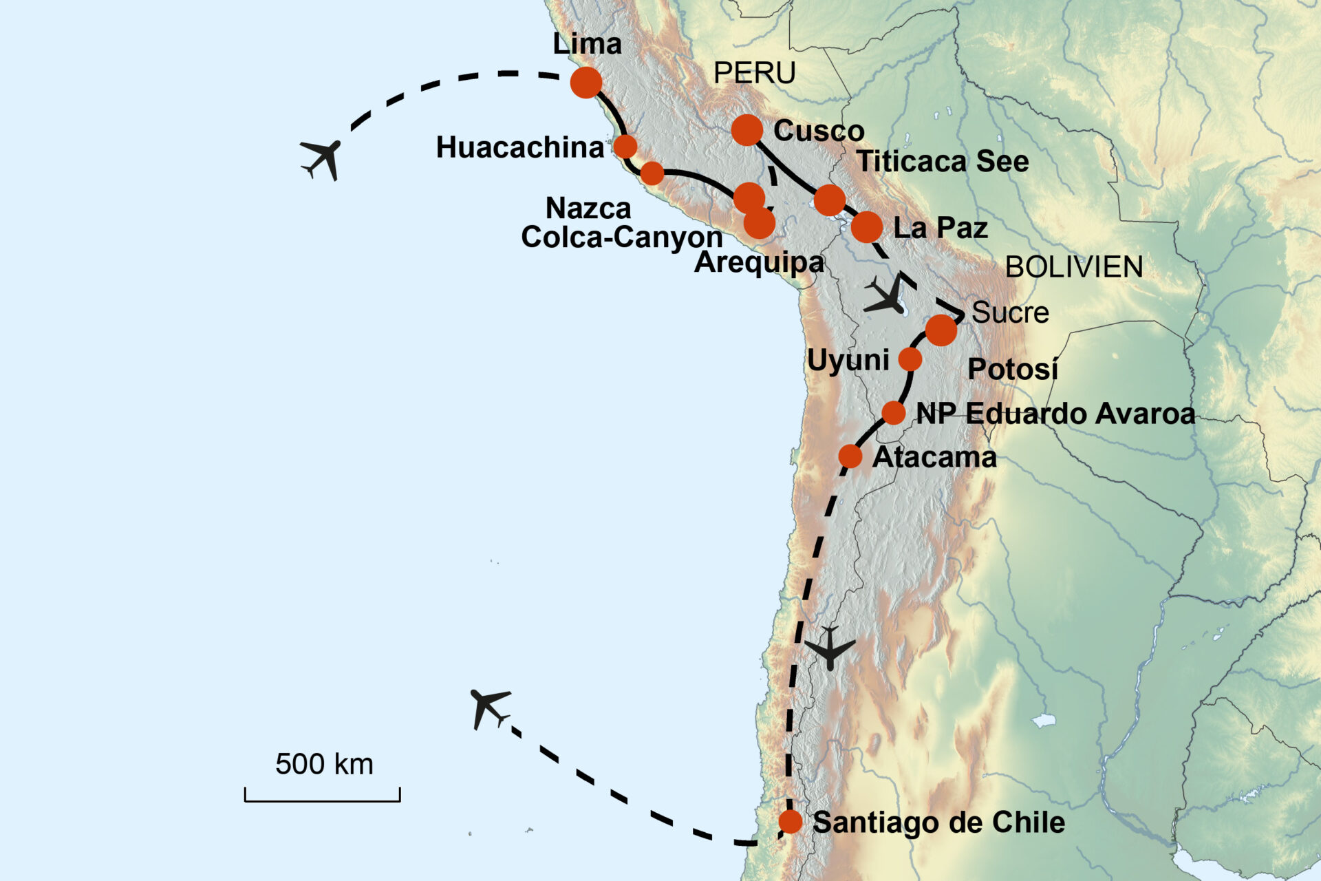 Peru, Bolivien & Chile „Auf den Spuren der Inka“ Termine 2025/2026