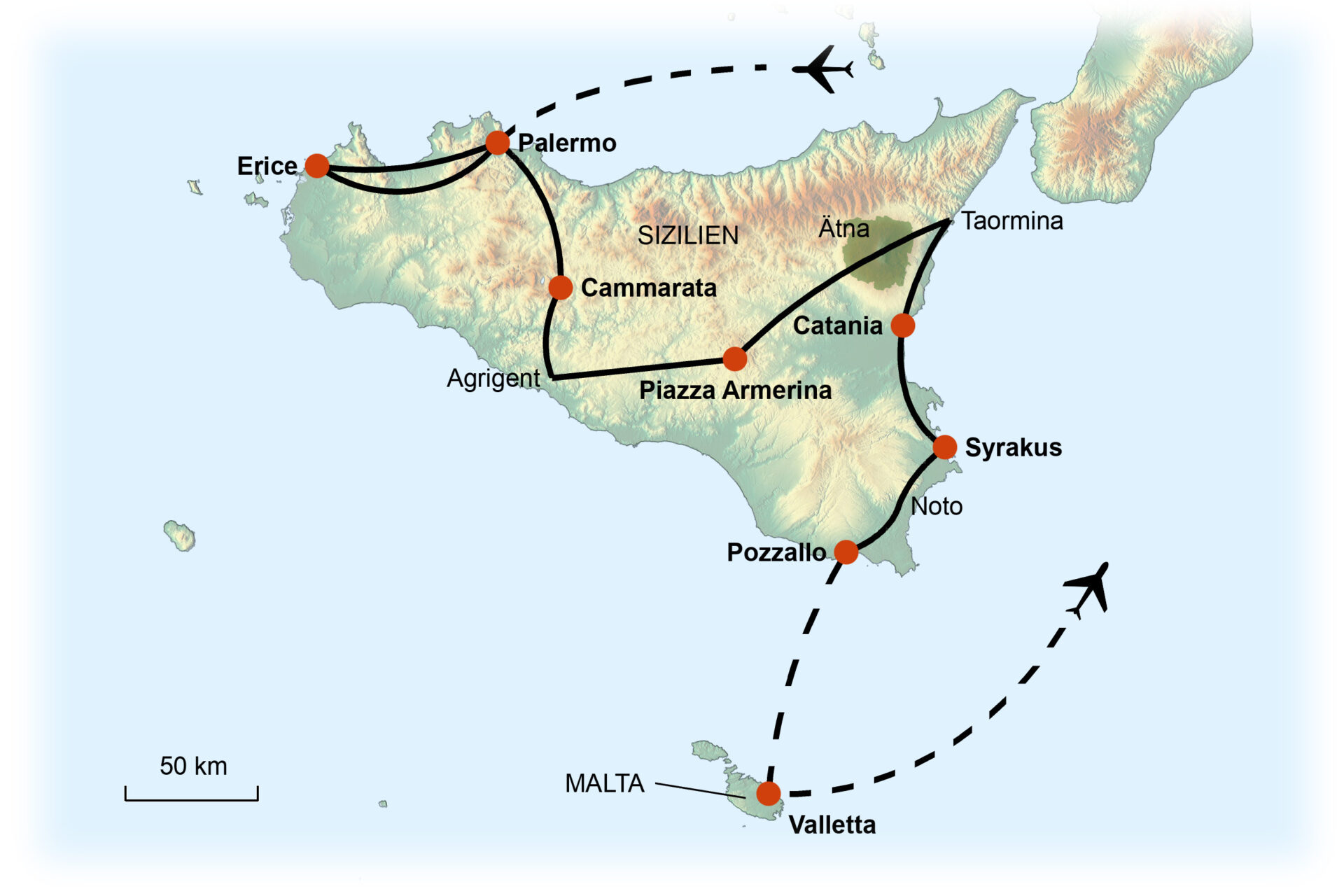 Sizilien & Malta – Perlen im Mittelmeer