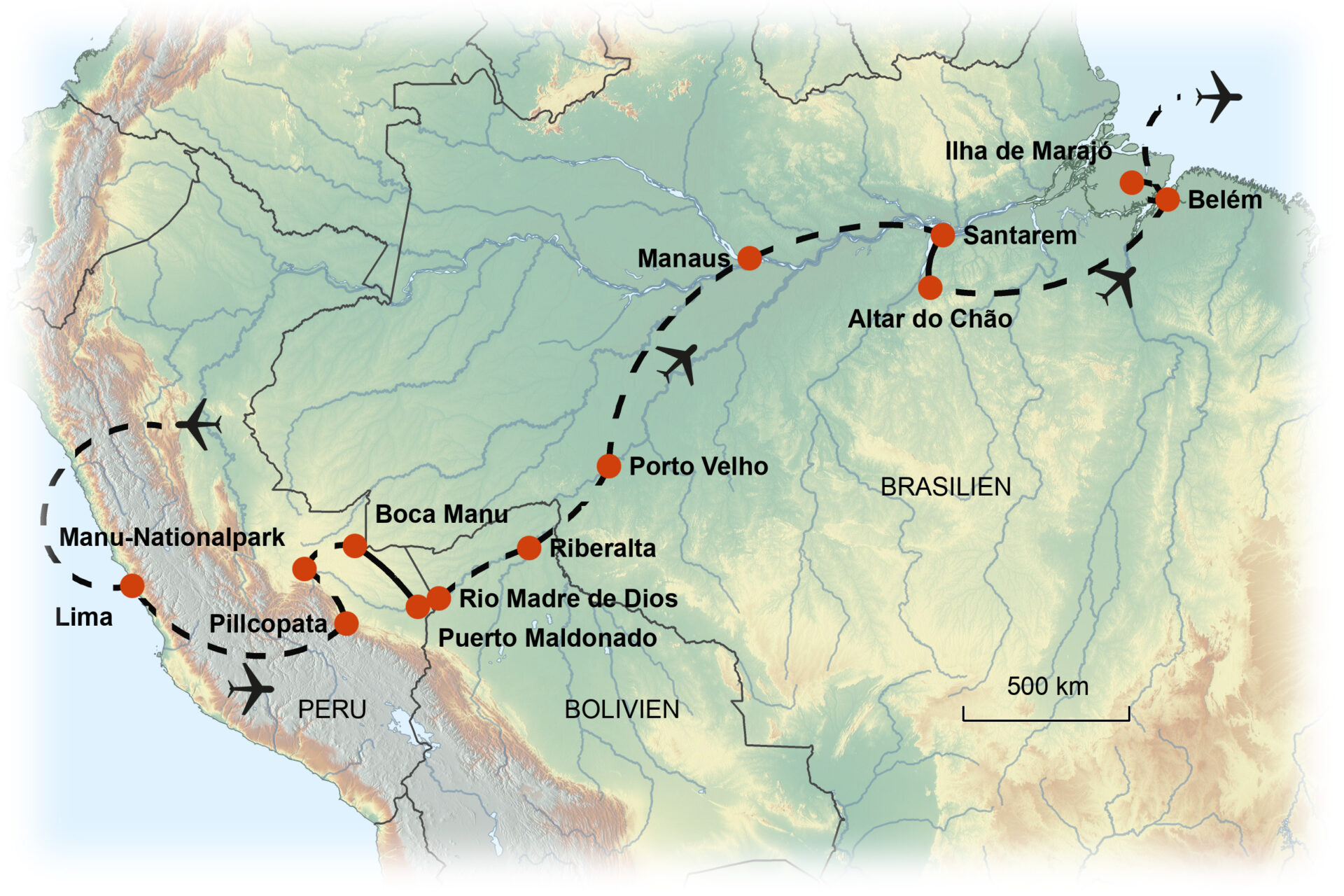 Peru, Bolivien & Brasilien „Abenteuer Amazonas“ Termine 2025/2026