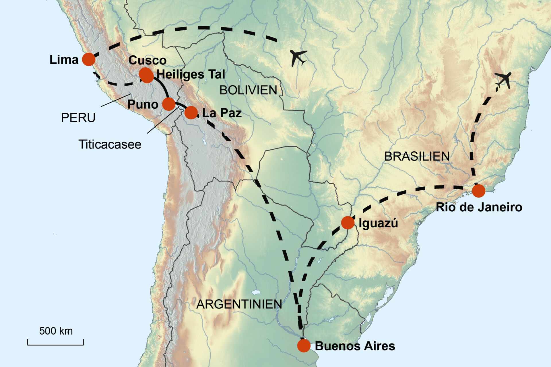 Peru, Bolivien, Argentinien & Brasilien „Faszinierendes Kaleidoskop der Farben“ Termine 2026/2027