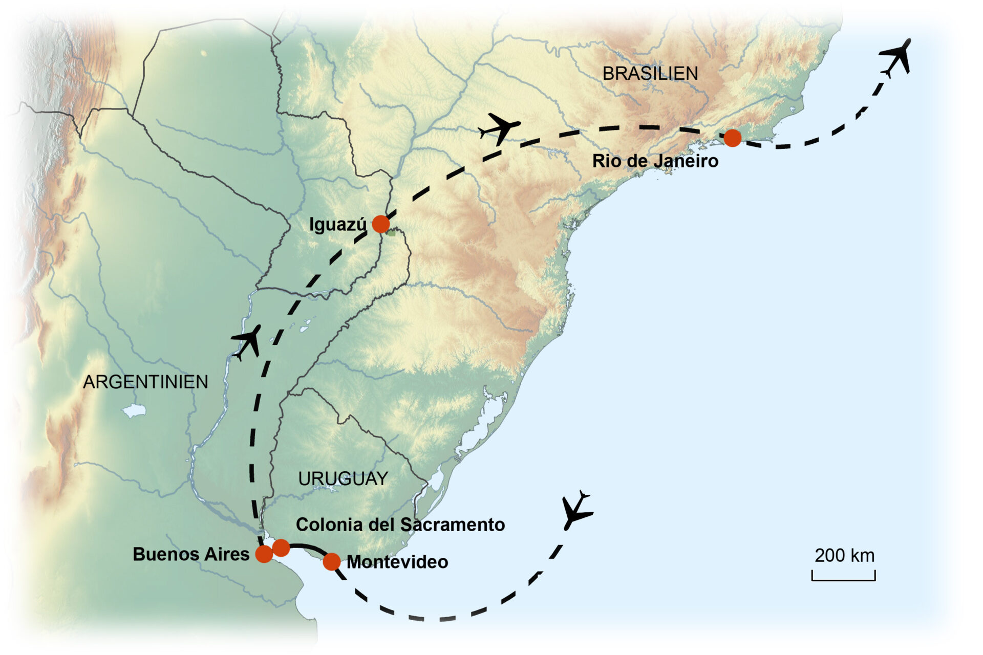Uruguay, Argentinien & Brasilien „Tango, Kultur und Natur“ Termine 2025/26