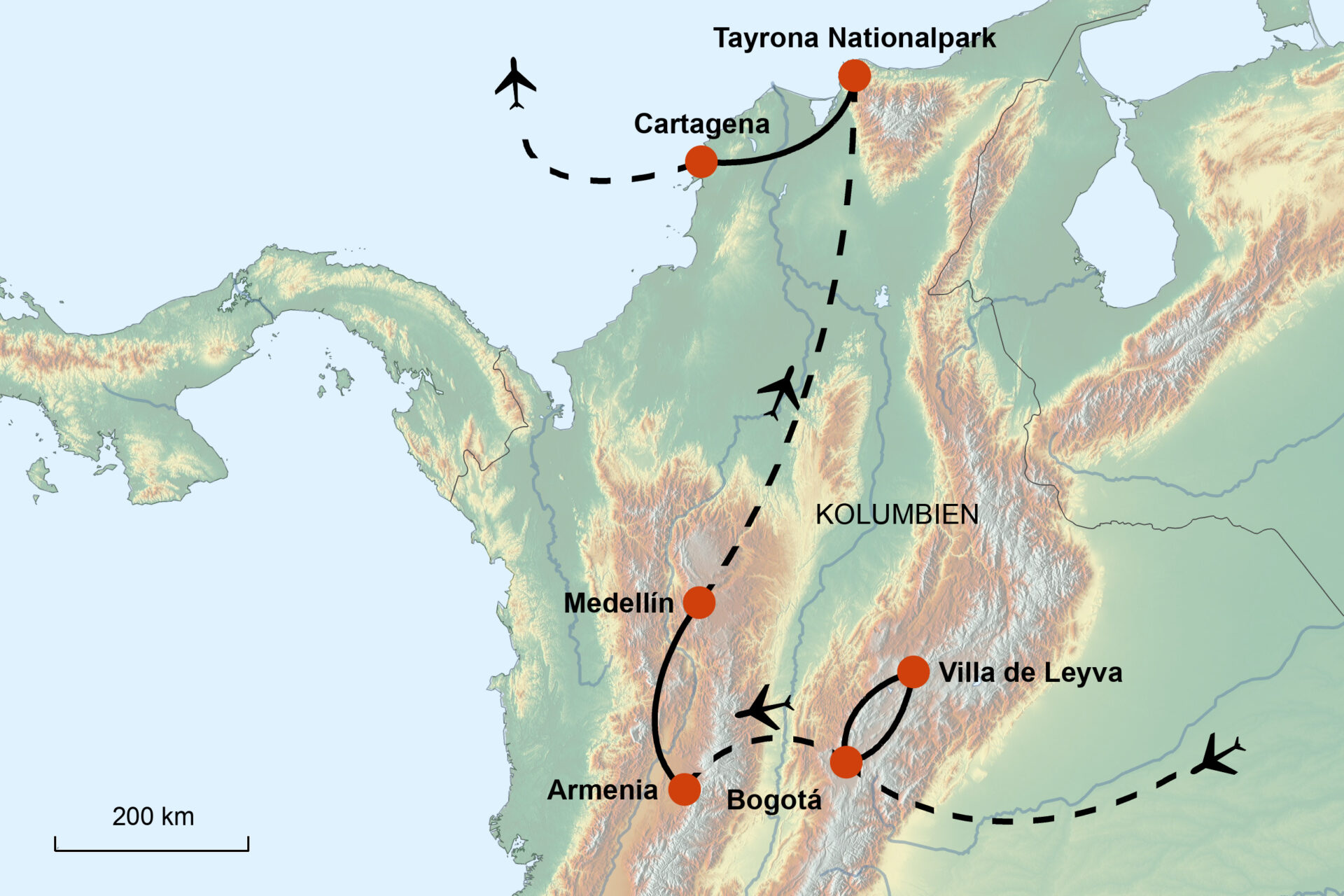 Kolumbien „Anden, Kaffee & Karibik“ Termine 2026