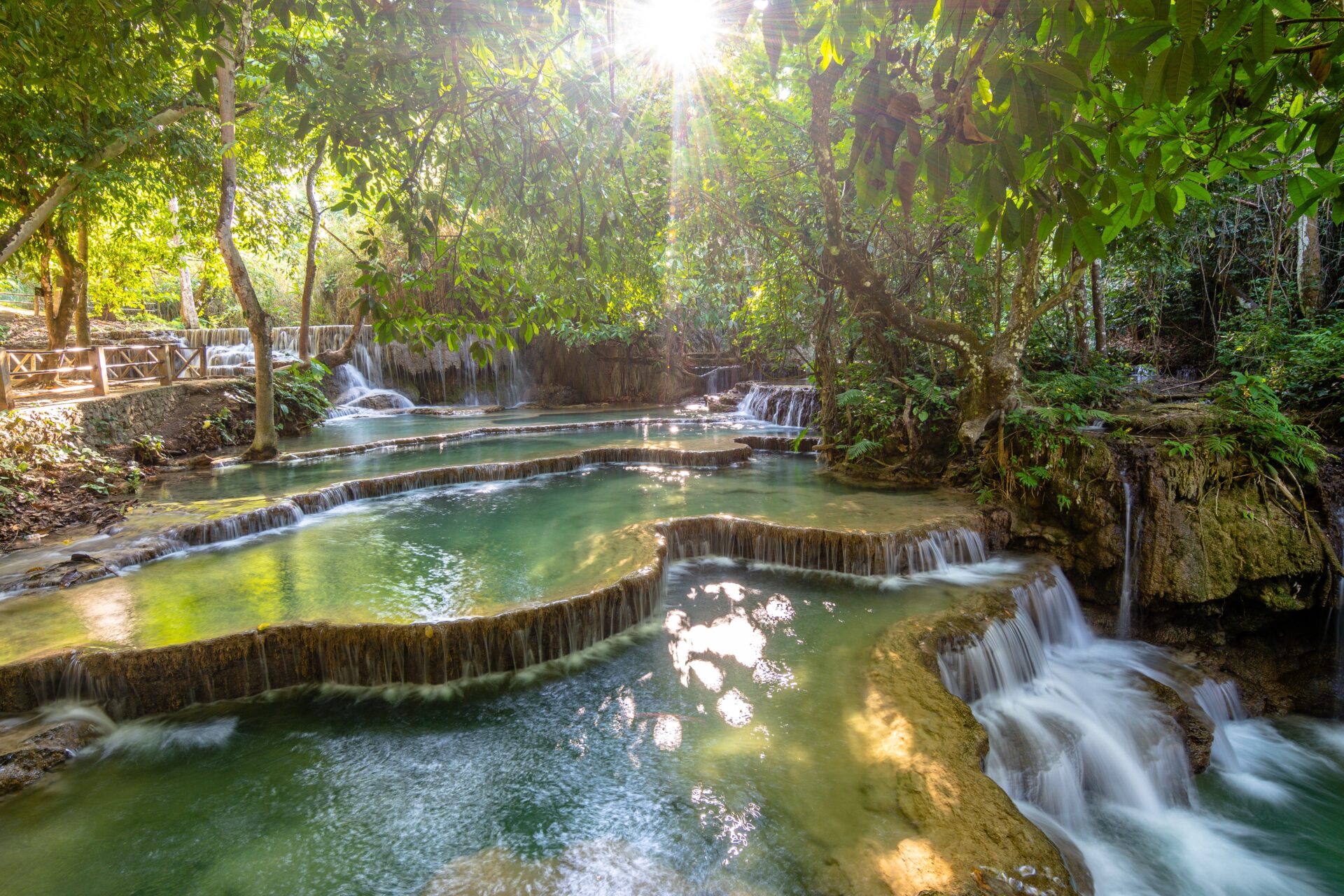 Wasserfälle bei Khoung Xi