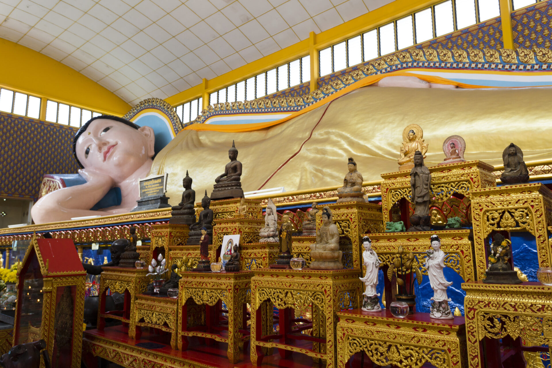 Liegender Buddha in Wat Chayamangkalaram