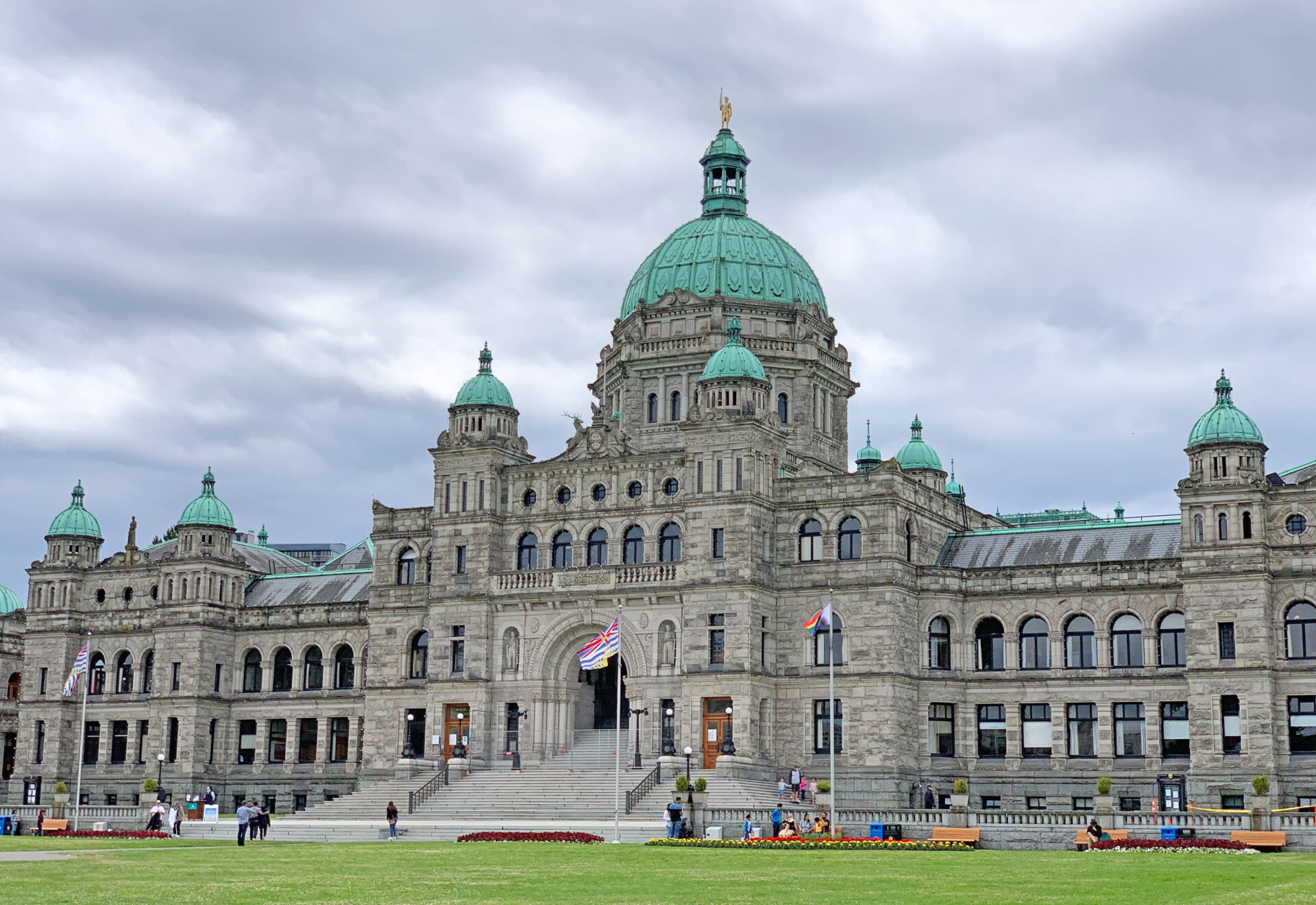 Das Regierungsgebäude in Victoria auf Vancouver Island